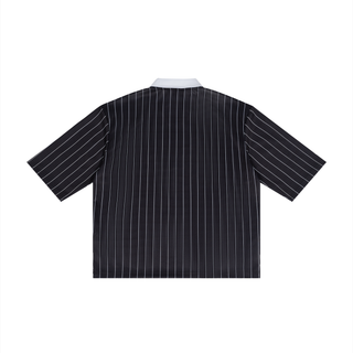 TRUEMSG Pinstripe Collared Soccer Jersey
