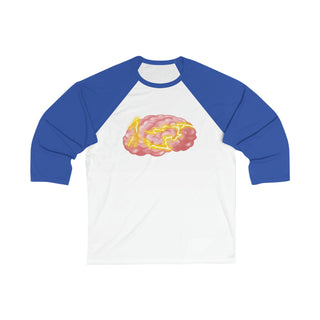 Brain Power 3\4 Sleeve Baseball Tee