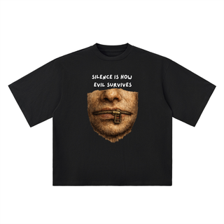 Closed Mouths Oversized Drop Shoulder T-Shirt