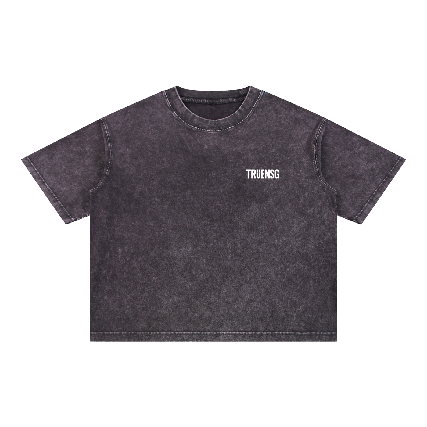 TRUEMSG Storefront Mineral Wash Boxy Cotton T-Shirt