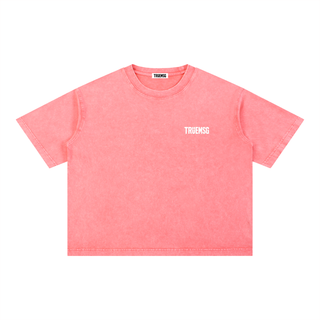 TRUEMSG Storefront Mineral Wash Boxy Cotton T-Shirt