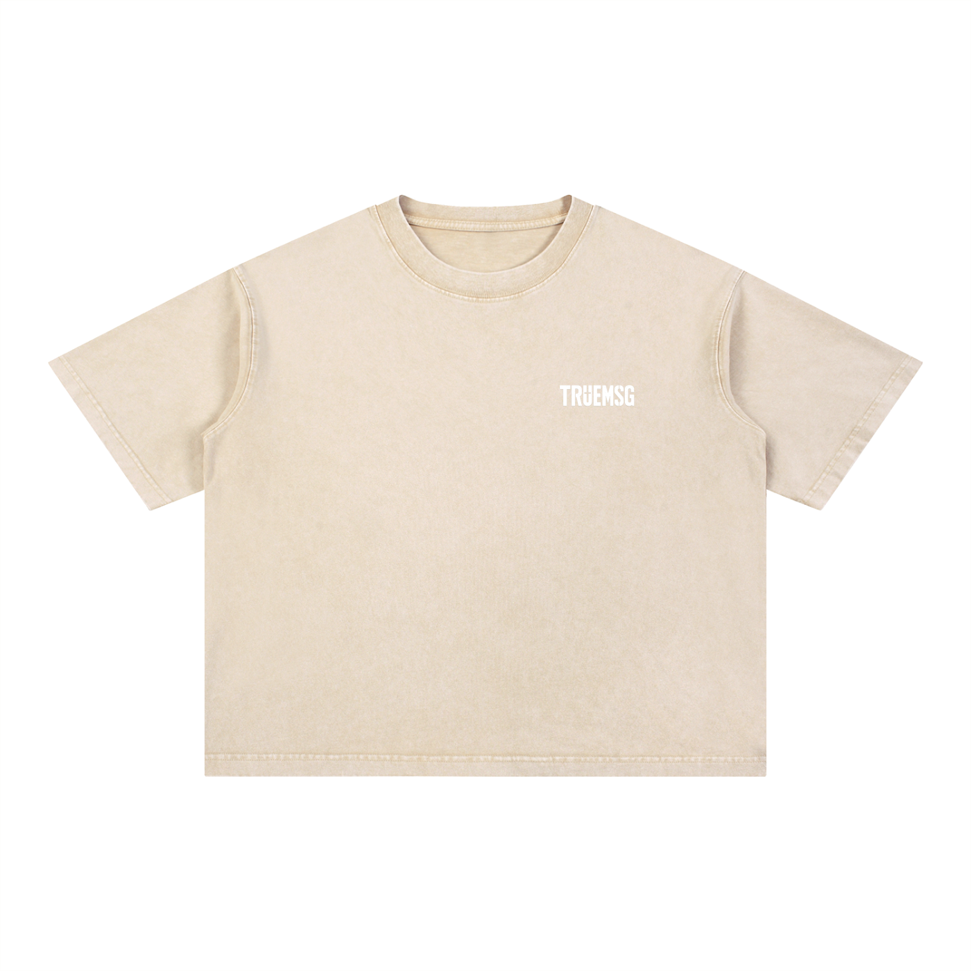 TRUEMSG Storefront Mineral Wash Boxy Cotton T-Shirt
