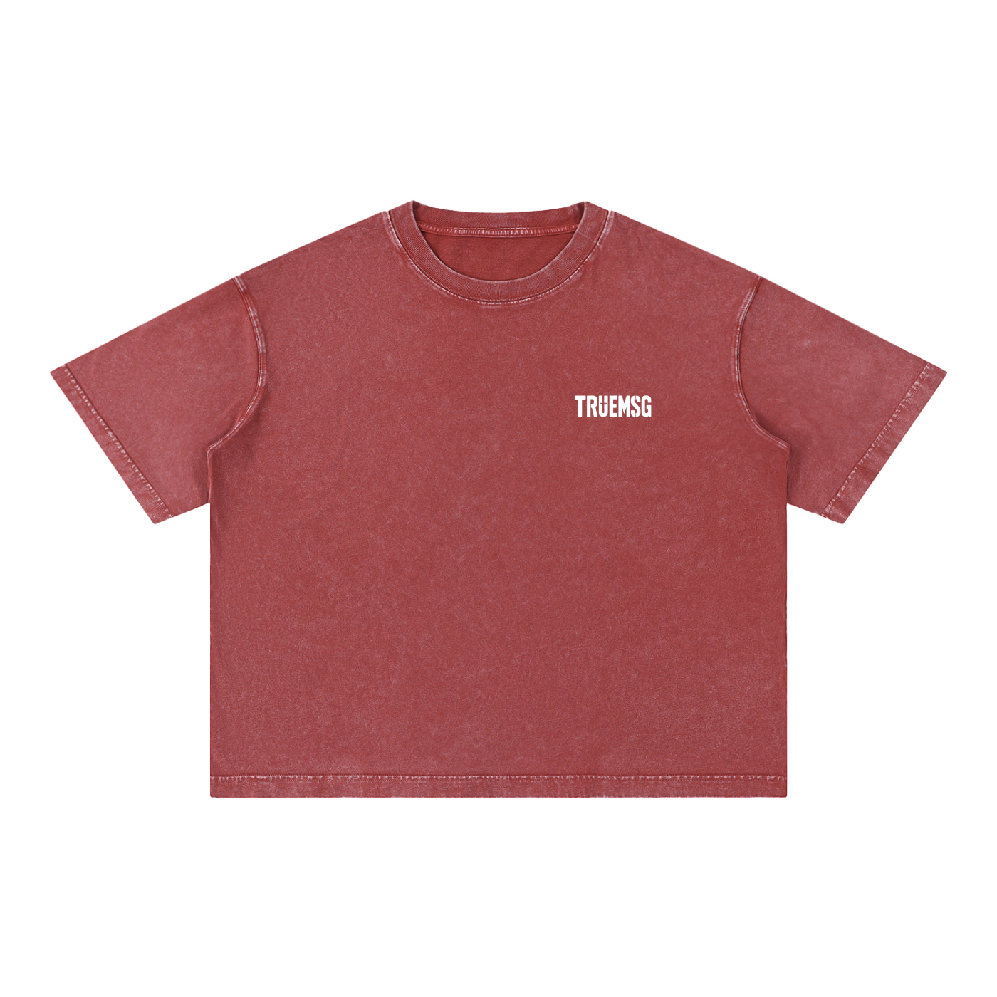 TRUEMSG Storefront Mineral Wash Boxy Cotton T-Shirt