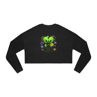 Connection is Key Cropped Crewneck