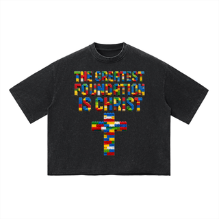 Foundation of Christ Vintage Wash Boxy T-Shirt