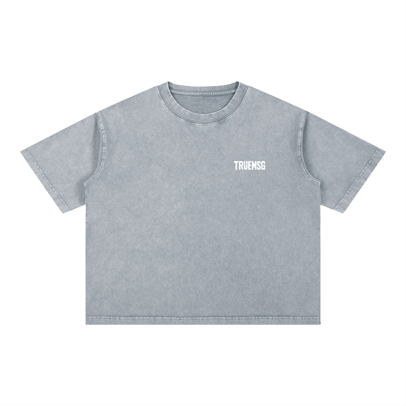 TRUEMSG Storefront Mineral Wash Boxy Cotton T-Shirt