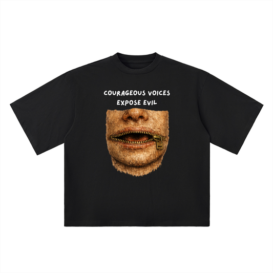 Courageous Voices Oversized Drop Shoulder T-Shirt