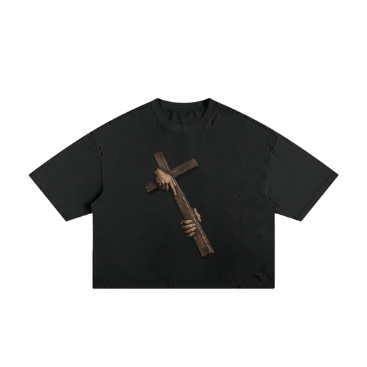 Armed & Dangerous Frayed Boxy Tee