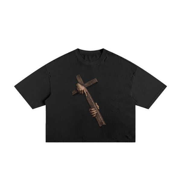 Armed & Dangerous Frayed Boxy Tee