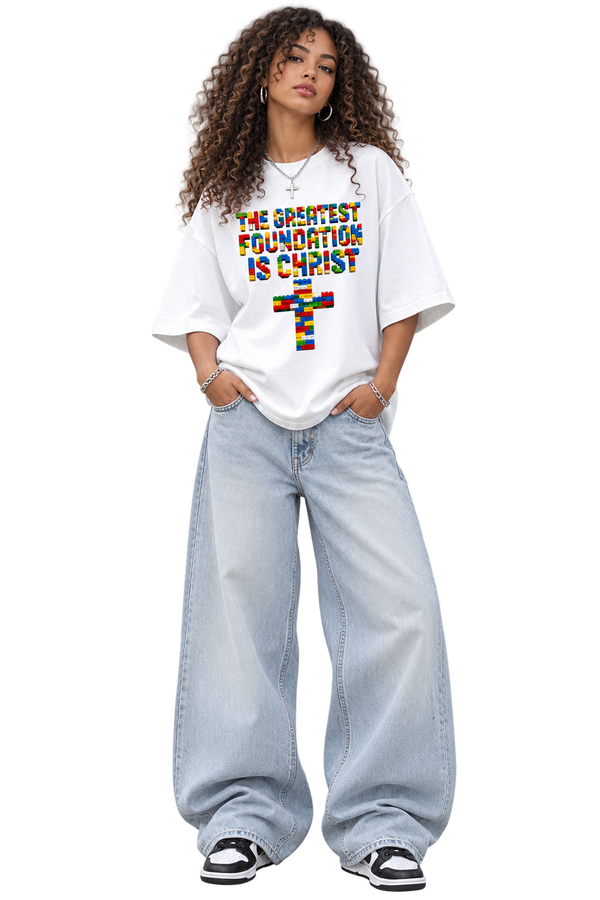 Foundation of Christ Vintage Wash Boxy T-Shirt