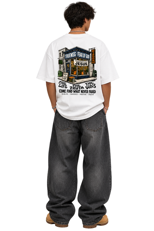Jesus Store Mineral Wash Boxy T-Shirt
