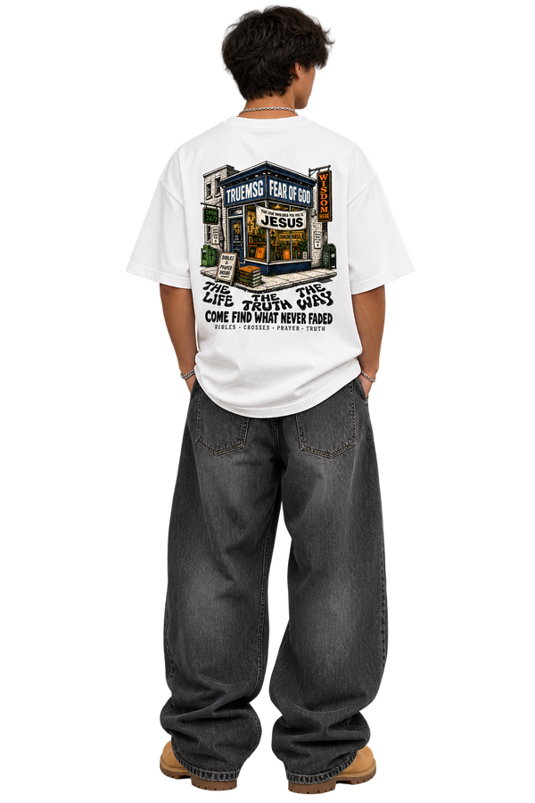 The Truth Never Closed Mineral Wash Boxy T-Shirt