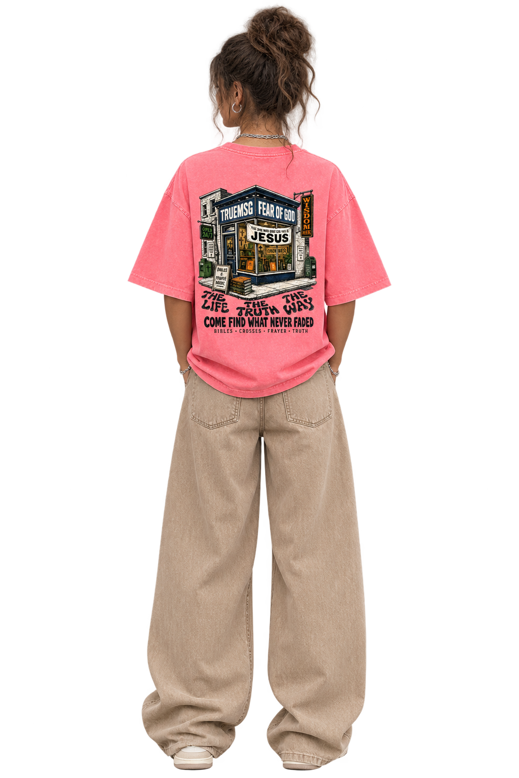 Jesus Store Mineral Wash Boxy T-Shirt
