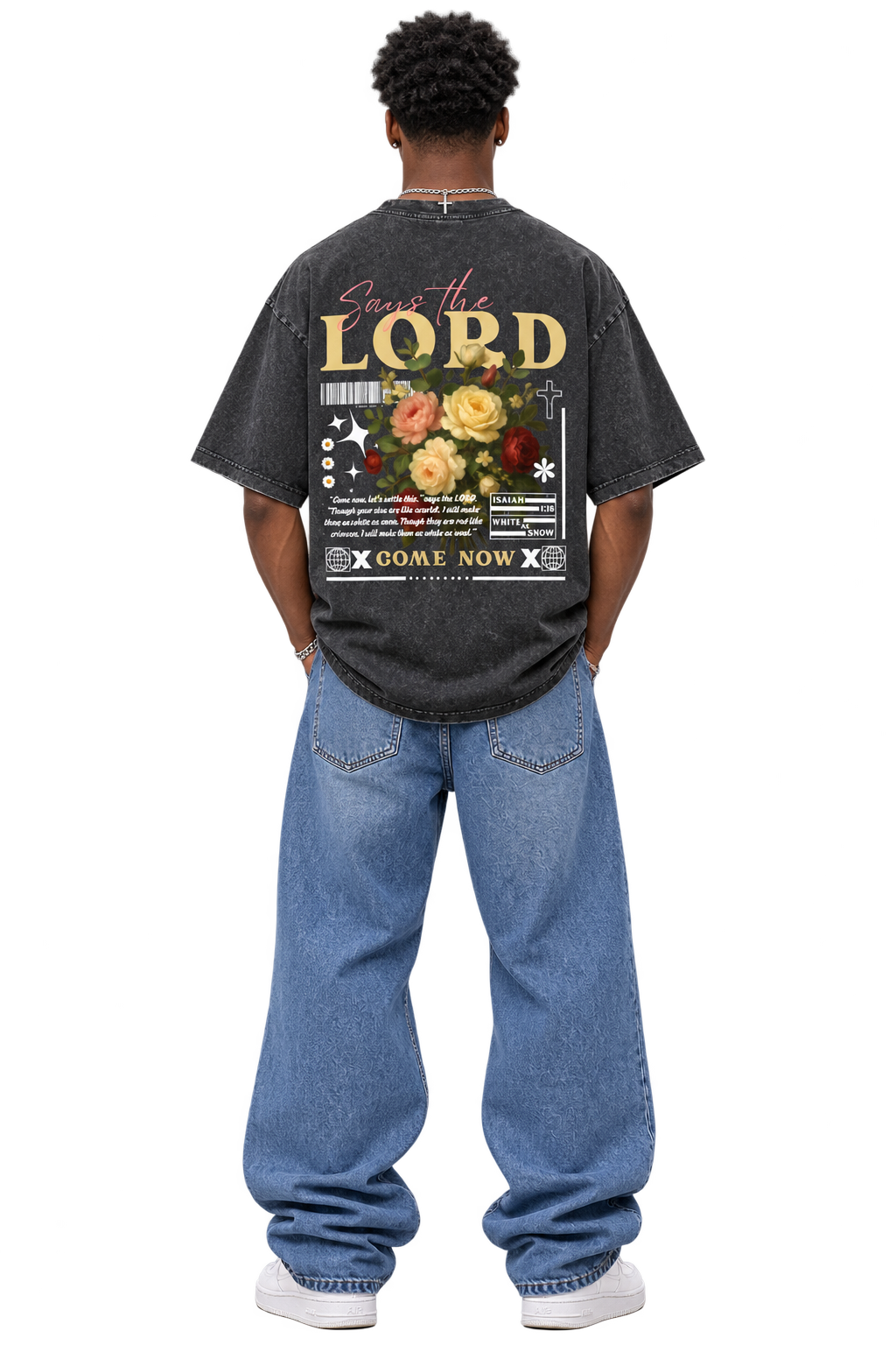 Heavyweight Oversized Snow Washed Redemption T-Shirt