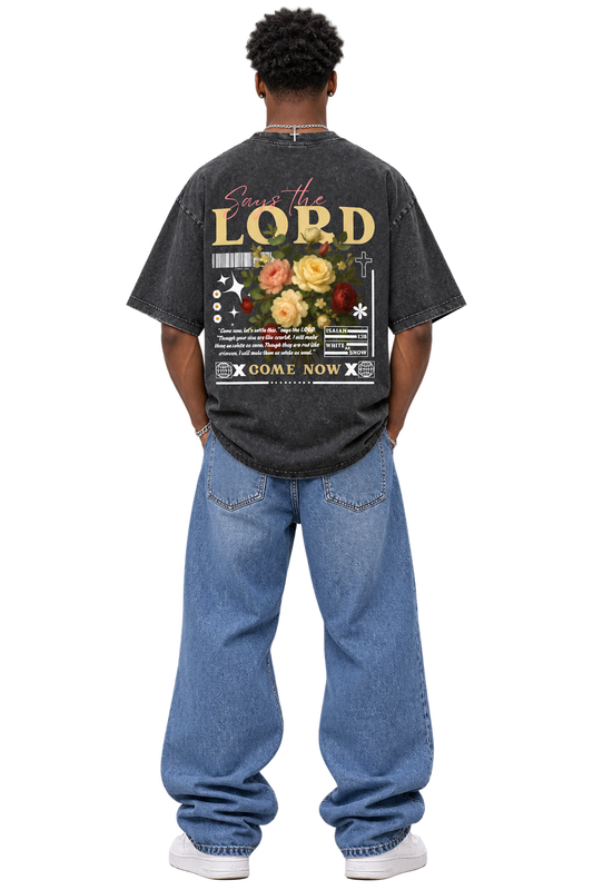 Heavyweight Oversized Snow Washed Redemption T-Shirt