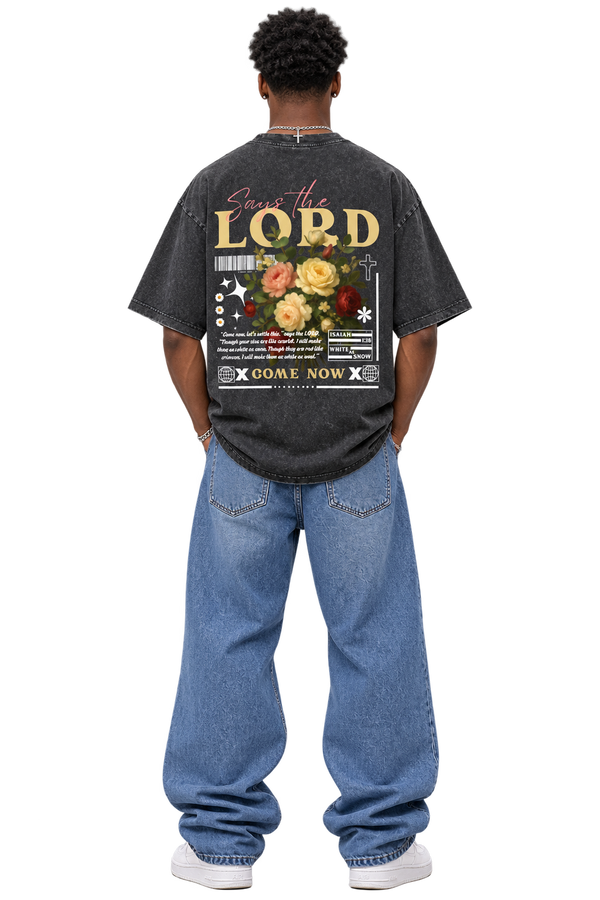 Heavyweight Oversized Snow Washed Redemption T-Shirt