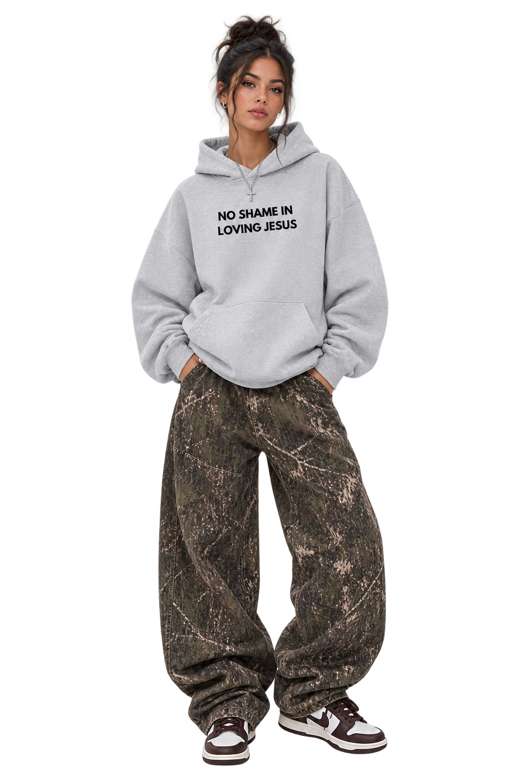 Fleeced Boxy No Shame Hoodie