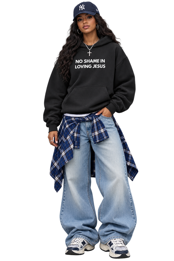 Fleeced Boxy No Shame Hoodie