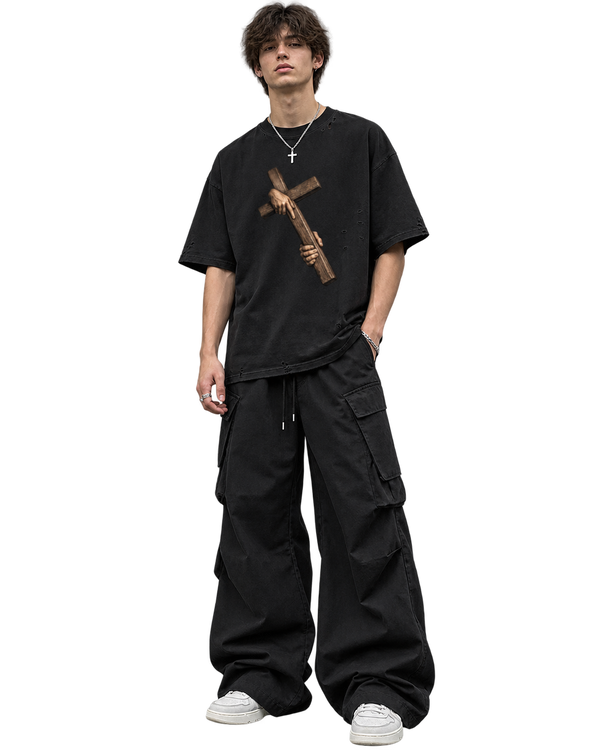 Armed & Dangerous Frayed Boxy Tee