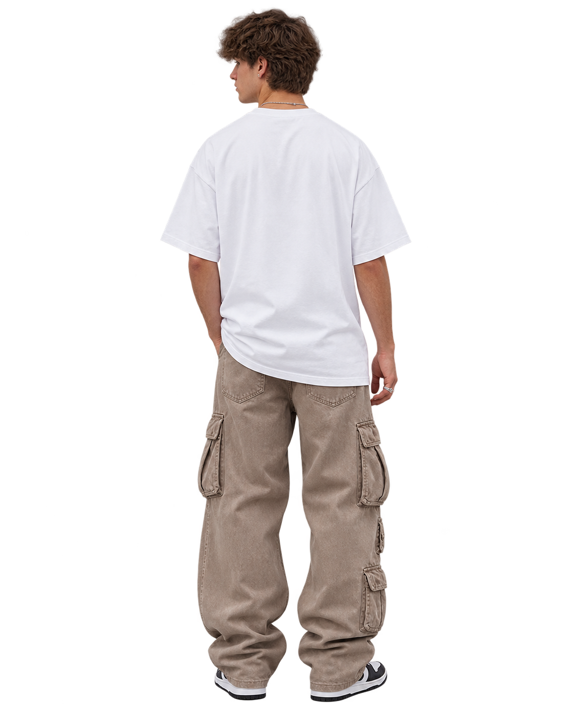 Off The Devil's Payroll Boxy Half-Sleeve Raw-Edge T-Shirt
