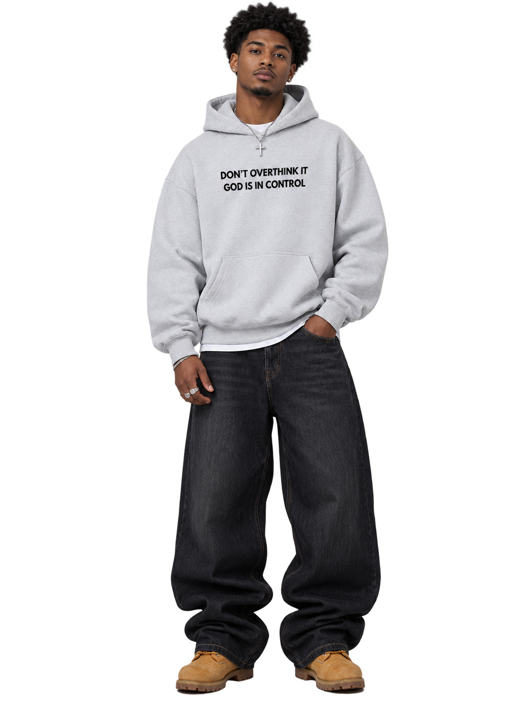 Heavyweight Fleece God's In Control Hoodie