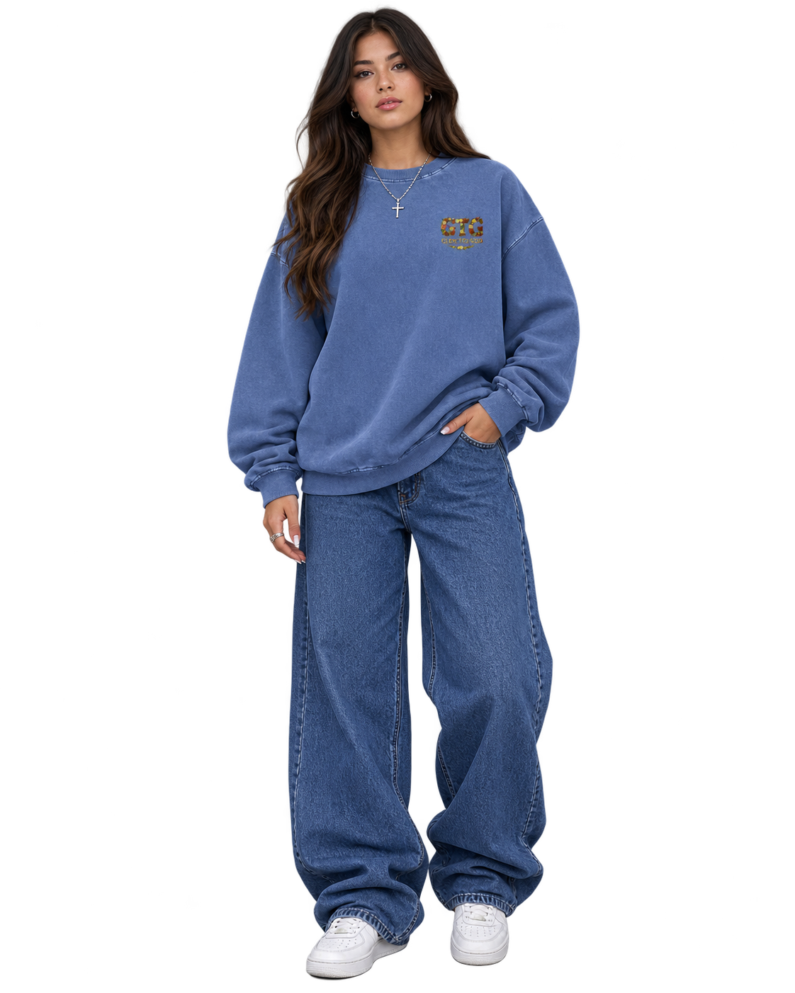 Snow Washed Oversized Redemption Sweatshirt
