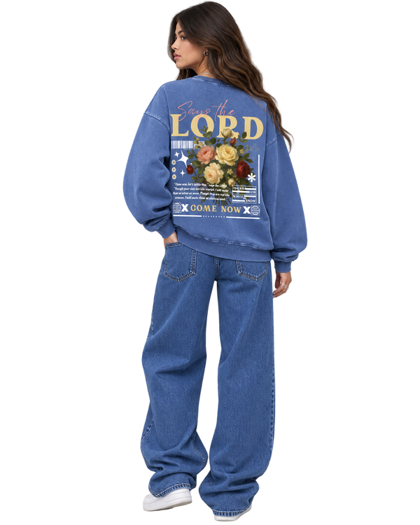 Snow Washed Oversized Redemption Sweatshirt