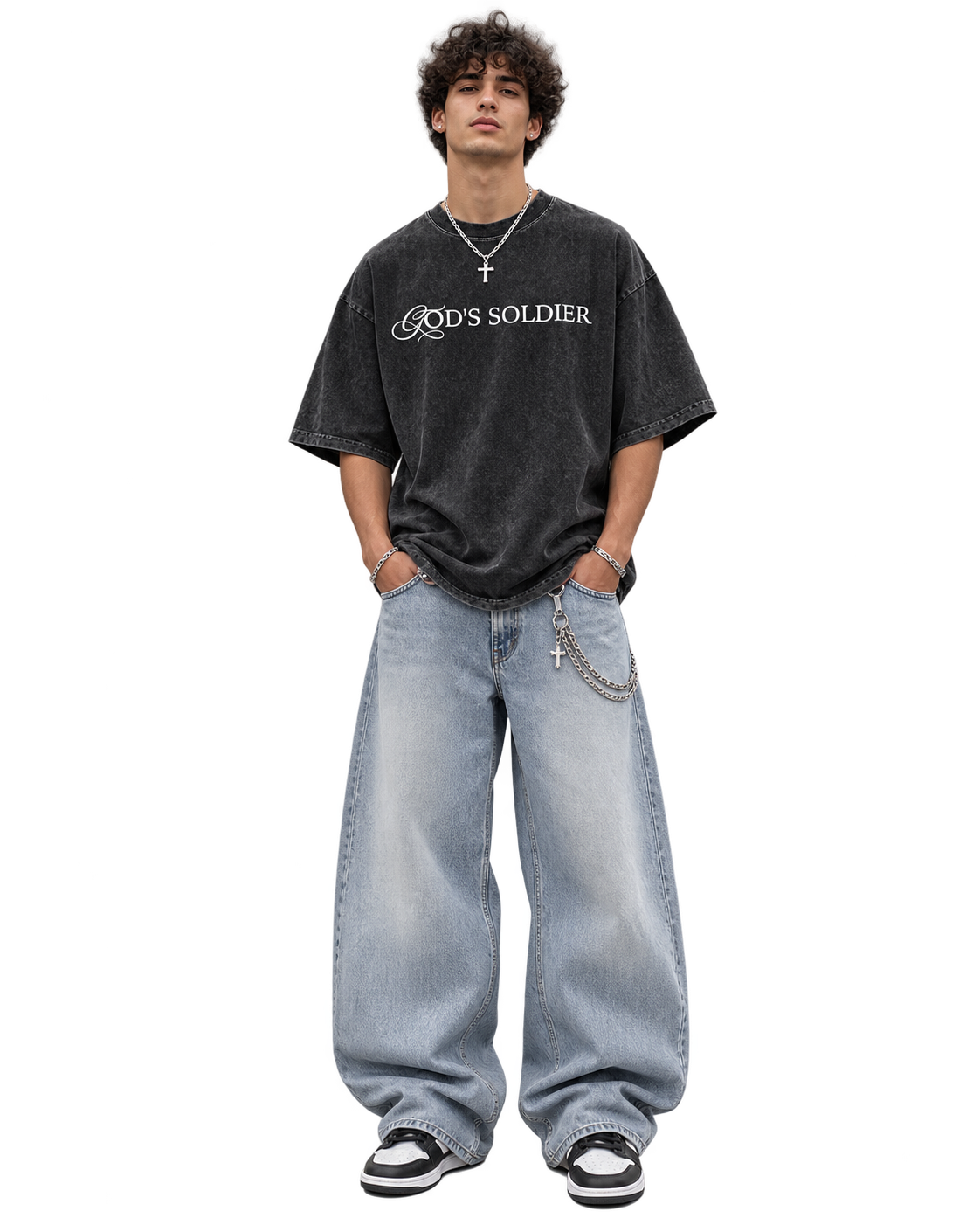 Oversized God's Soldier T-shirt