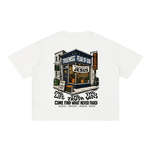 The Truth Never Closed Mineral Wash Boxy T-Shirt