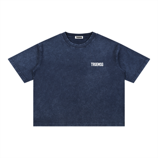 TRUEMSG Storefront Mineral Wash Boxy Cotton T-Shirt