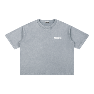TRUEMSG Storefront Mineral Wash Boxy Cotton T-Shirt
