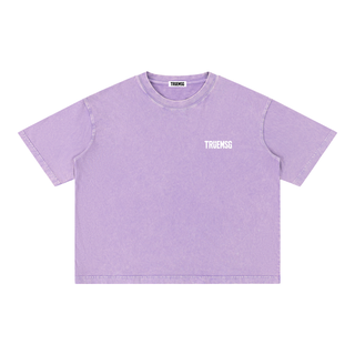TRUEMSG Storefront Mineral Wash Boxy Cotton T-Shirt