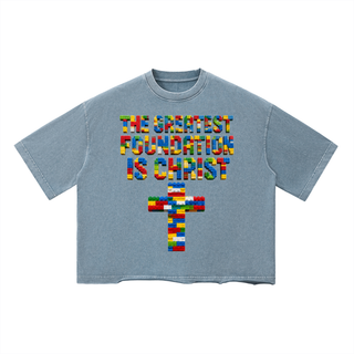 Foundation of Christ Vintage Wash Boxy T-Shirt