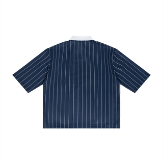 TRUEMSG Pinstripe Collared Soccer Jersey