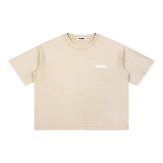 TRUEMSG Storefront Mineral Wash Boxy Cotton T-Shirt