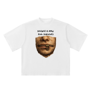 Closed Mouths Oversized Drop Shoulder T-Shirt